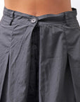 【RUNDHOLZ】 FRONT TUCK WIDE COTTON PANTS_BLACK