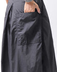 【RUNDHOLZ】 FRONT TUCK WIDE COTTON PANTS_BLACK
