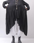 【studio b3】 ASYMMETRY TUNIC TOPS SHB2219_BLACK