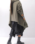 【bajra】 UNISEX 2WAY SWEAT ZIP-UP CARDIGAN 160QK03_MILITARY