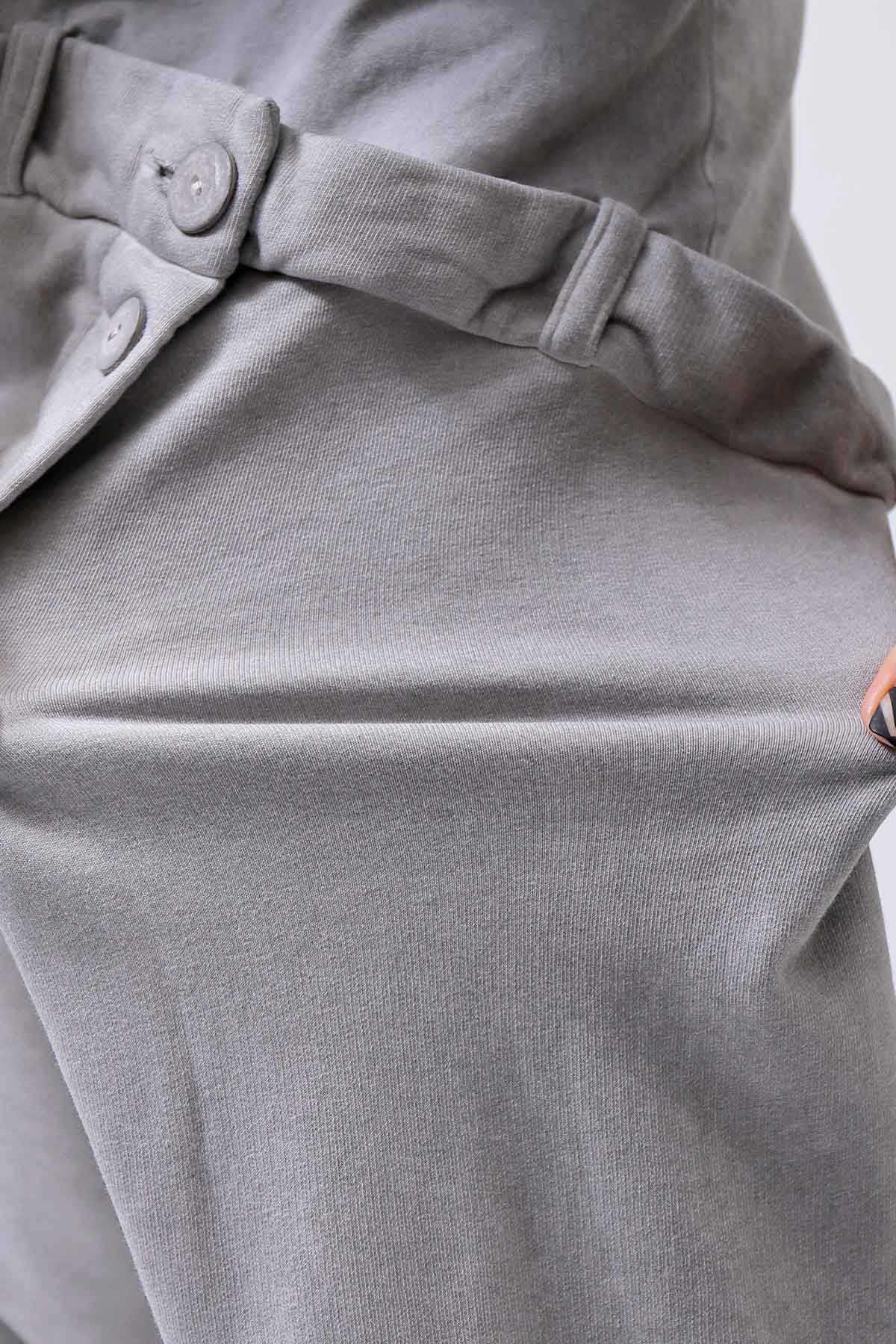 【studio b3】 UNSEX COTTON&SWEAT BOX SARROUEL PANTS RBB1974_PEARL OLD DYE