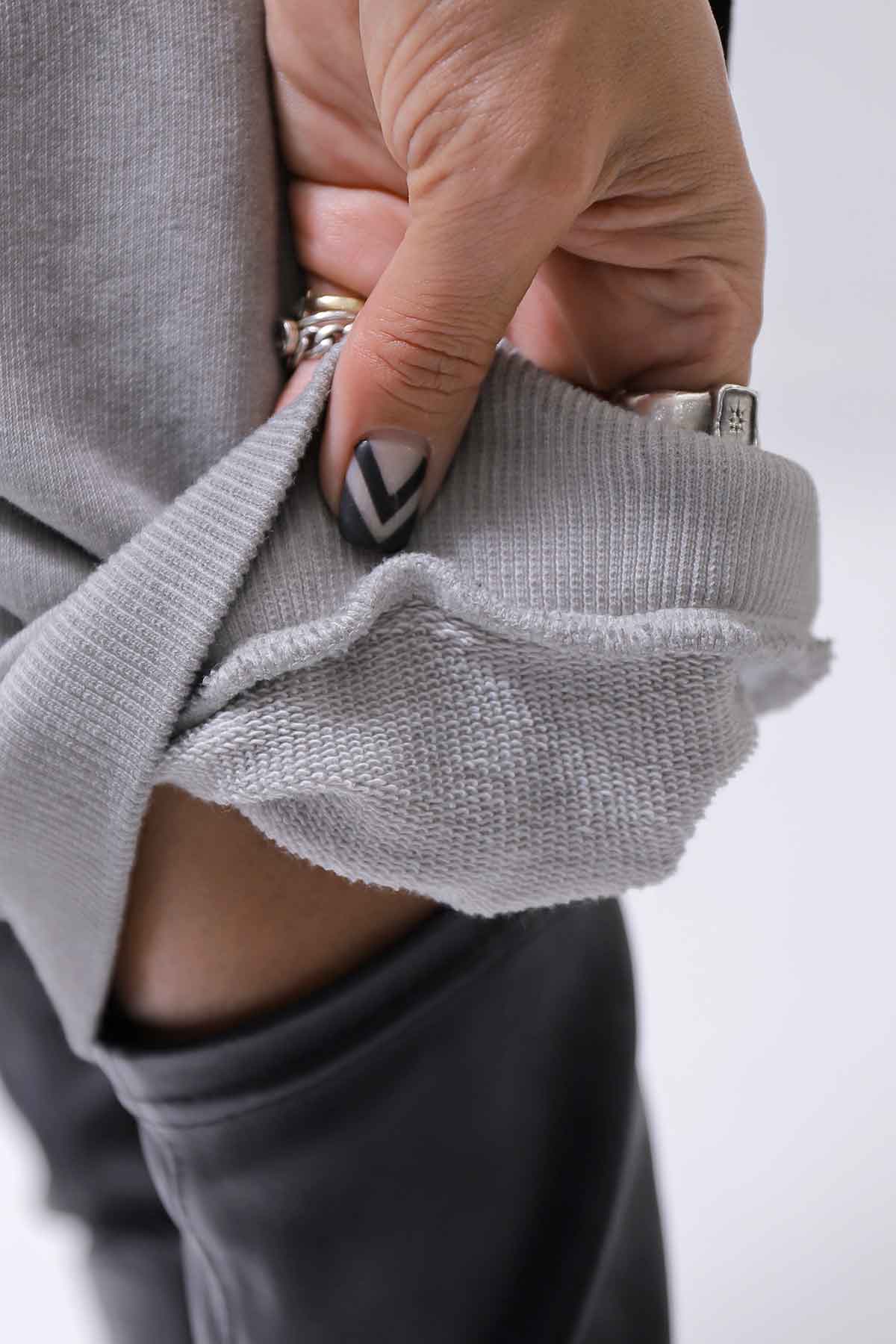 【studio b3】 UNSEX COTTON&SWEAT BOX SARROUEL PANTS RBB1974_PEARL OLD DYE