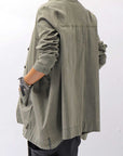 【Primordial is Primitive】 UNISEX STRETCH SHIRT BLOUSON 2026AL_MILITARY