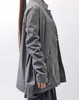 【Primordial is Primitive】 UNISEX STRETCH SHIRT BLOUSON 2026AL_GREY WASH