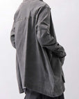 【Primordial is Primitive】 UNISEX STRETCH SHIRT BLOUSON 2026AL_GREY WASH