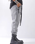 【thom/krom】 UNISEX COTTON RIB PANTS MST509_USED GREY