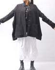 【Primordial is Primitive】 UNISEX STRETCH SHIRT BLOUSON 2026AL_BLACK
