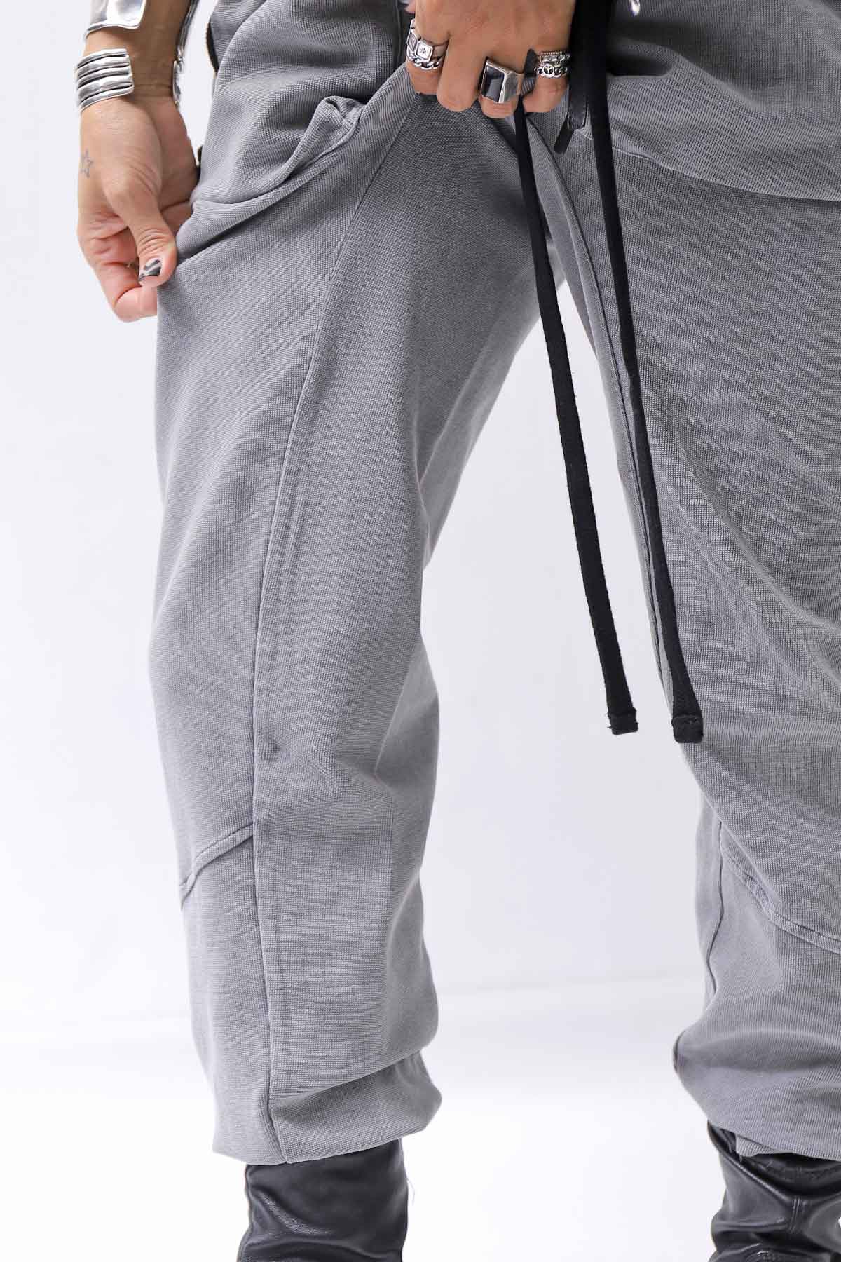 【thom/krom】 UNISEX COTTON RIB PANTS MST509_USED GREY