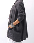 【Primordial is Primitive】 UNISEX STRETCH SHIRT BLOUSON 2026AL_BLACK