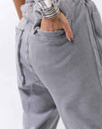 【thom/krom】 UNISEX COTTON RIB PANTS MST509_USED GREY