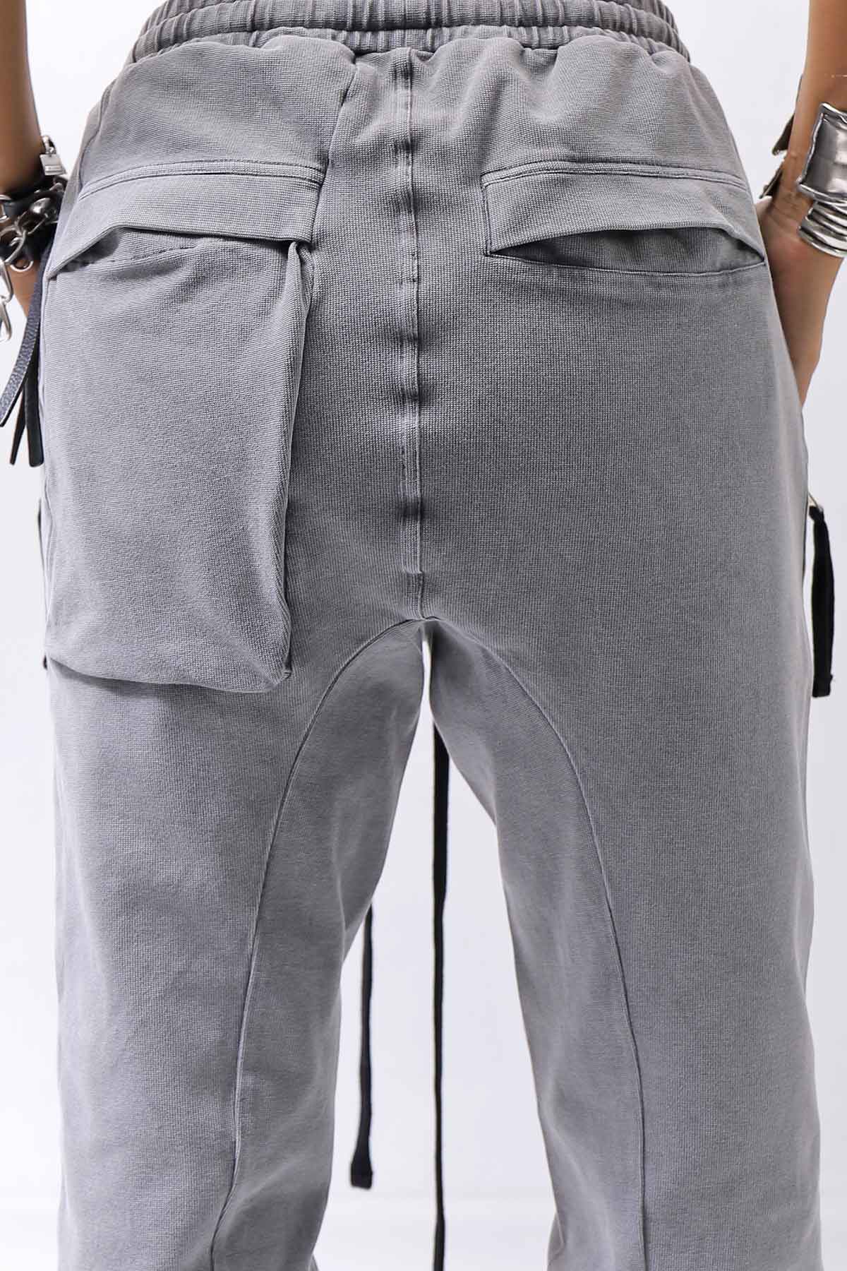 【thom/krom】 UNISEX COTTON RIB PANTS MST509_USED GREY