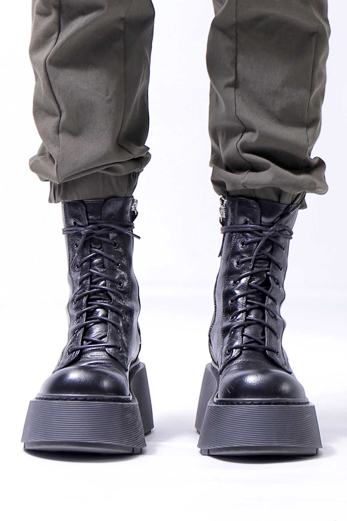 【VIC MATIE】 PLATFORM LACE-UP BOOTS 7700D