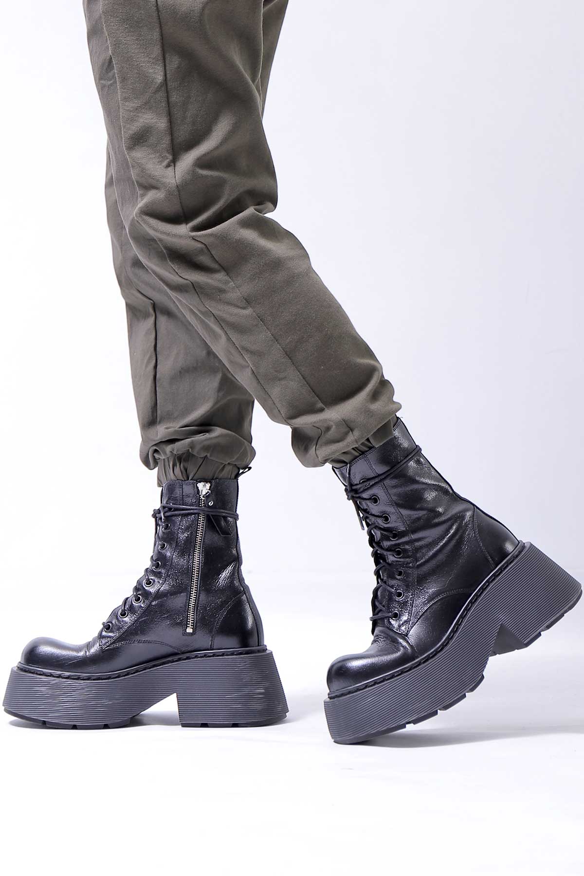 【VIC MATIE】 PLATFORM LACE-UP BOOTS 7700D