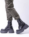 【VIC MATIE】 PLATFORM LACE-UP BOOTS 7700D