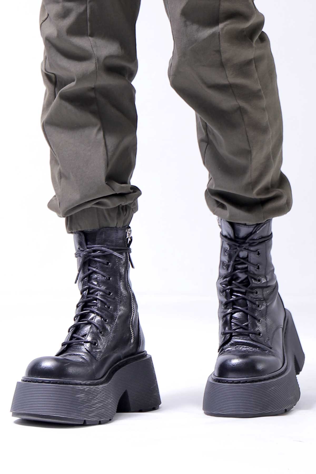 【VIC MATIE】 PLATFORM LACE-UP BOOTS 7700D