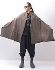 【studio b3】 UNISEX LIGHT SWEAT COTTON STOLE SHB M01_TRUFFLE OLD DYE