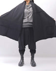 【studio b3】 UNISEX LIGHT SWEAT COTTON STOLE SHB M01_BLACK