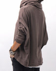 【studio b3】 UNISEX COTTON KNIT TOP & SNOOD SET SHB2268_TRUFFLE