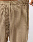 【RUNDHOLZ】 VINTAGE-DYED STRIPED WIDE PANTS_CLAY CLOUD STRIPE