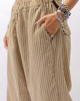 【RUNDHOLZ】 VINTAGE-DYED STRIPED WIDE PANTS_CLAY CLOUD STRIPE