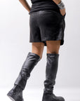 【Primordial is Primitive】 STRETCH ECO LEATHER SHORT PANTS 535HA