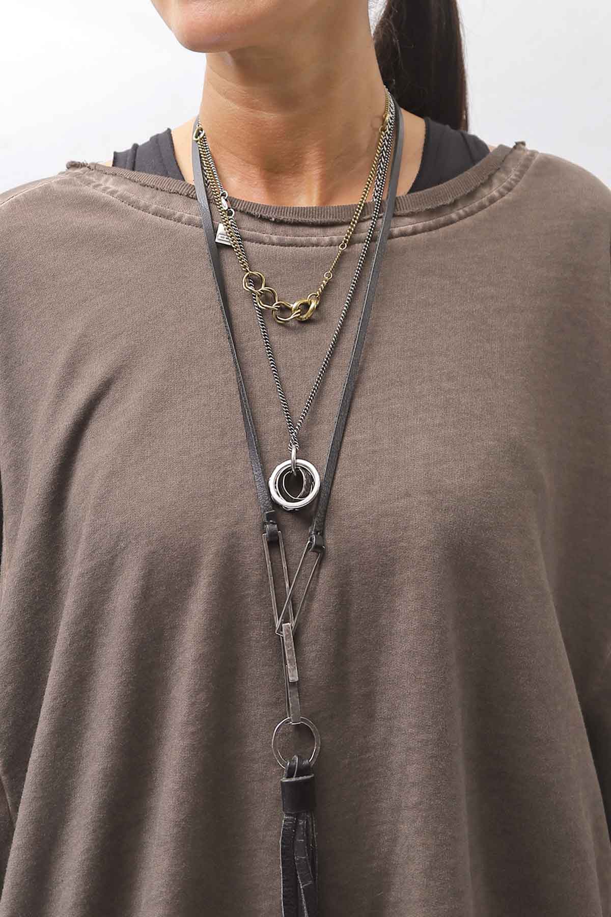 【PLÜ】 UNISEX COTTON SWEAT WIDE SHORT TOP PL8_CHOCOLATE