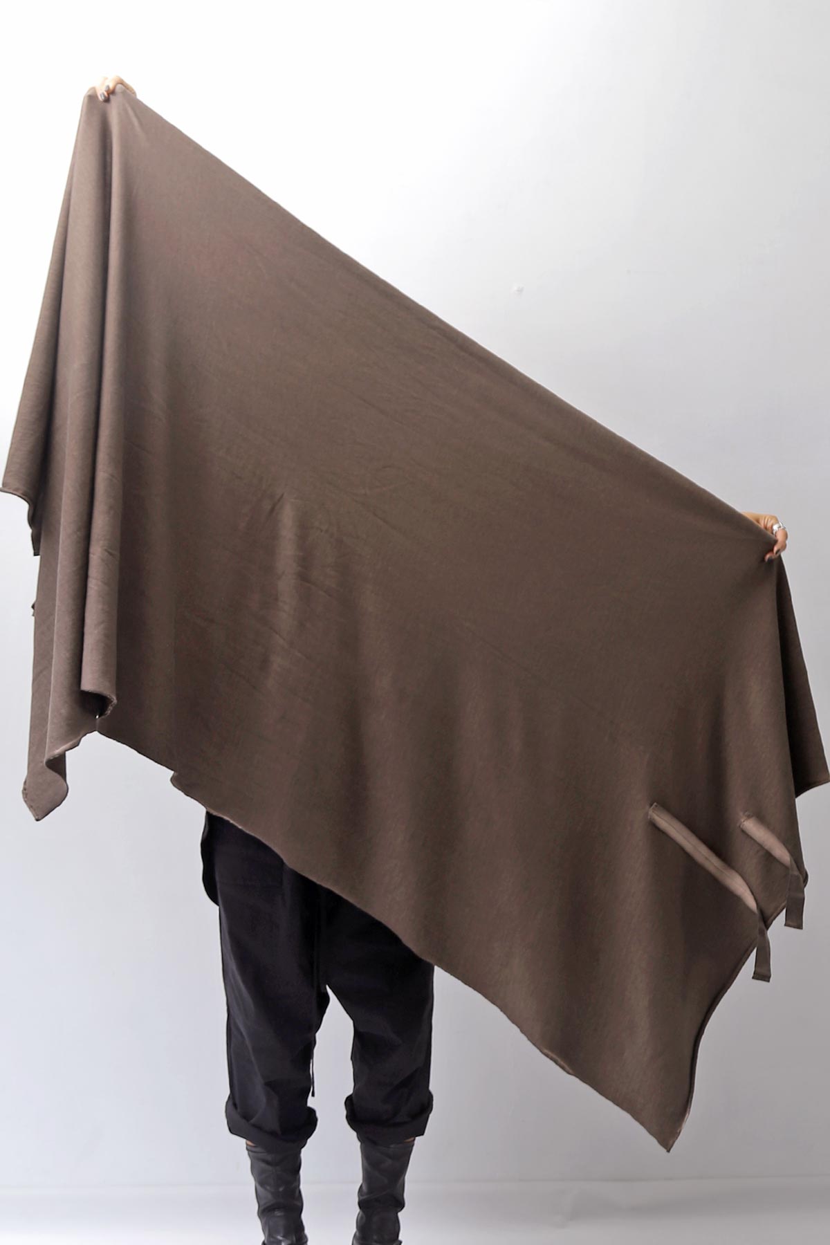 【PLÜ】 COTTON SWEAT MEGA STOLE PL16S_CHOCOLATE