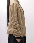【RUNDHOLZ】 VINTAGE-DYED STRIPED SHIRT JACKET_CLAY CLOUD STRIPE