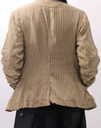 【RUNDHOLZ】 VINTAGE-DYED STRIPED SHIRT JACKET_CLAY CLOUD STRIPE