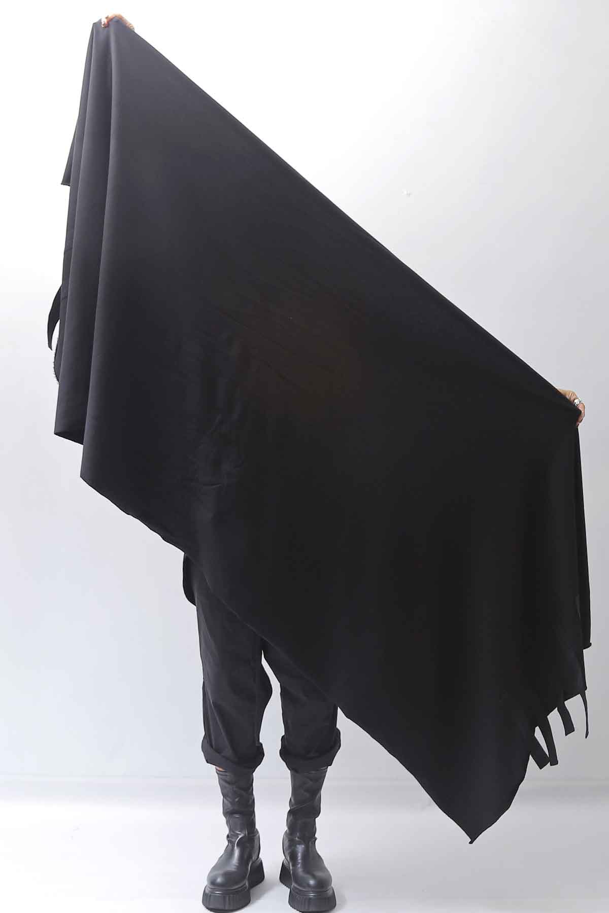 【PLÜ】 COTTON SWEAT MEGA STOLE PL16S_BLACK