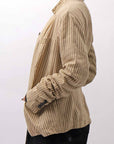 【RUNDHOLZ】 VINTAGE-DYED STRIPED SHIRT JACKET_CLAY CLOUD STRIPE
