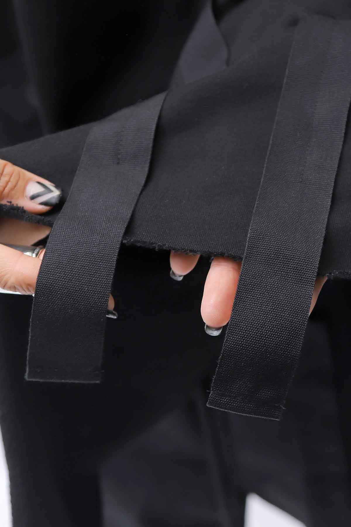 【PLÜ】 COTTON SWEAT MEGA STOLE PL16S_BLACK