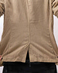 【RUNDHOLZ】 VINTAGE-DYED STRIPED SHIRT JACKET_CLAY CLOUD STRIPE