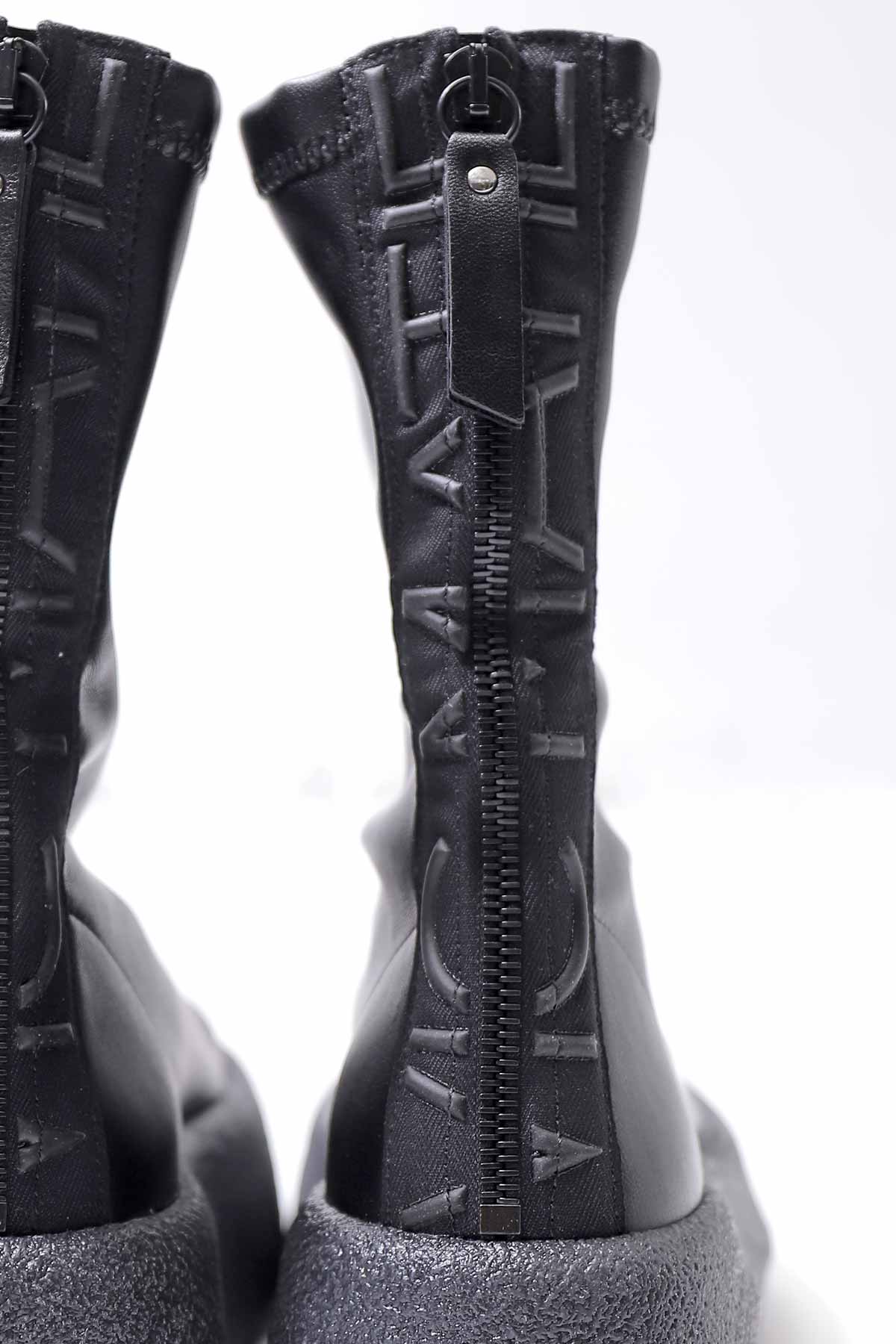 【VIC MATIE】 ECO STRETCH LEATHER SNEAKER BOOTS 2310D_BLACK