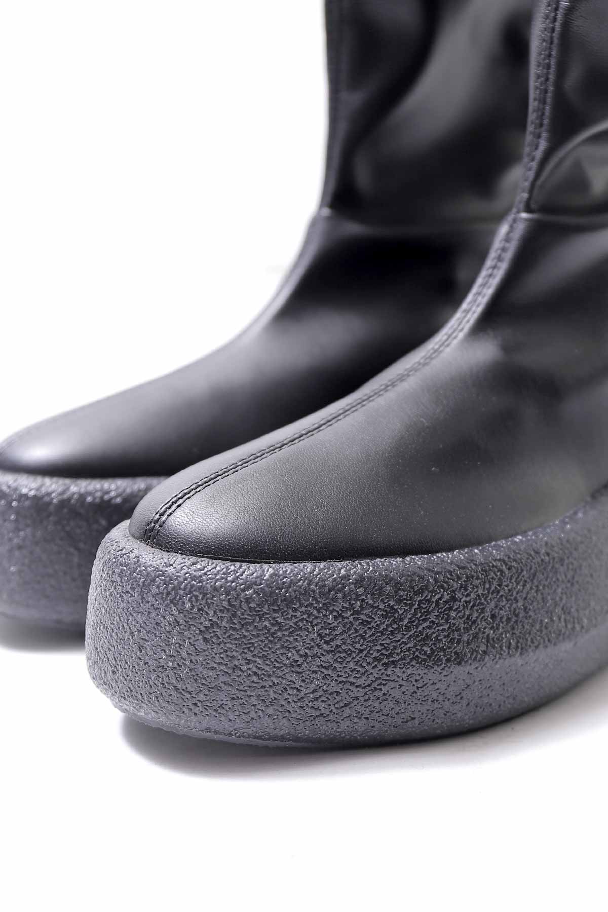 【VIC MATIE】 ECO STRETCH LEATHER SNEAKER BOOTS 2310D_BLACK