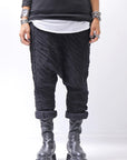 【studio b3】 UNISEX CRINKLED SOFT COTTON PANTS RBB1972_BLACK