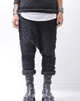 【studio b3】 UNISEX CRINKLED SOFT COTTON PANTS RBB1972_BLACK