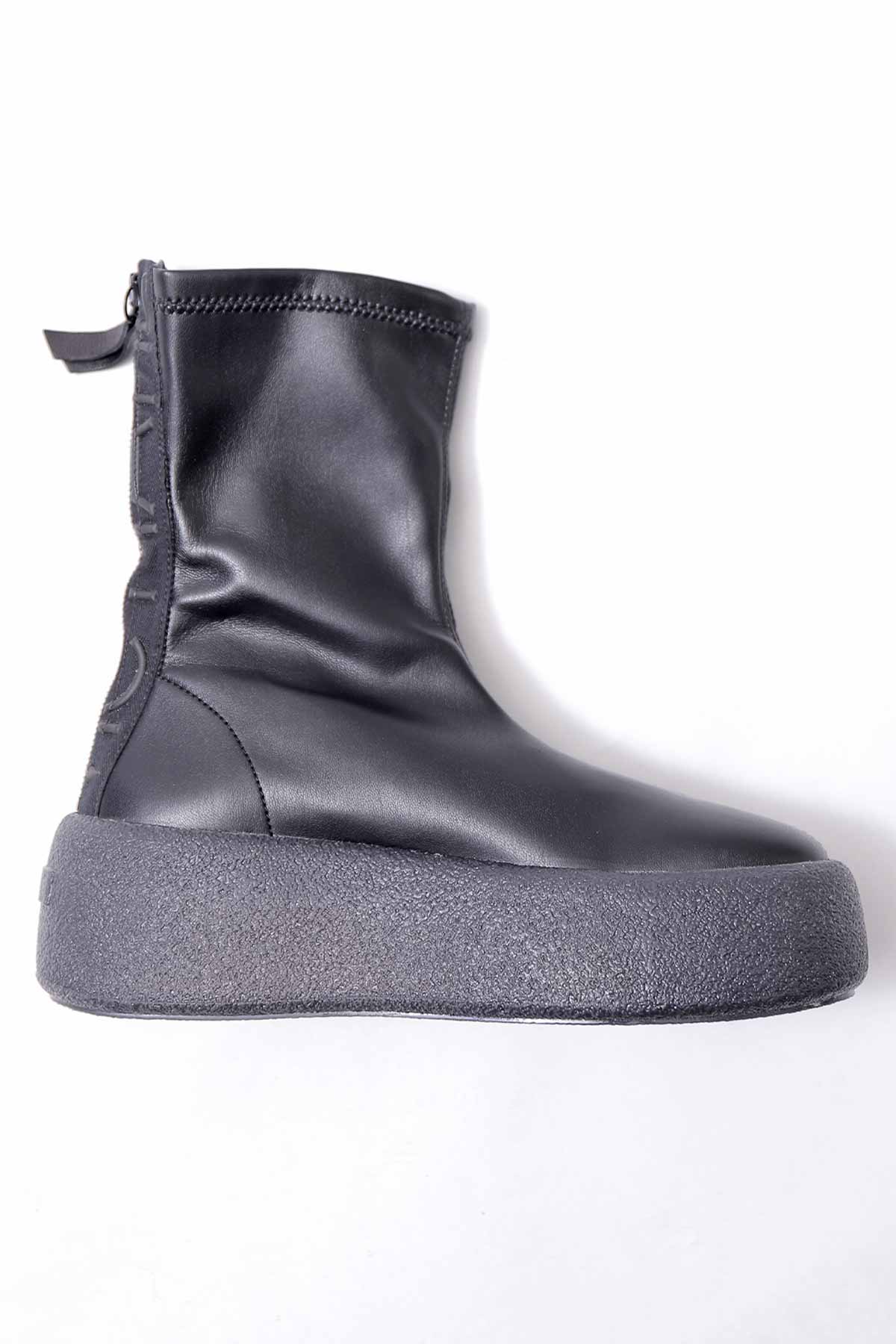 【VIC MATIE】 ECO STRETCH LEATHER SNEAKER BOOTS 2310D_BLACK