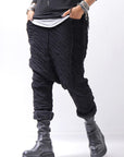 【studio b3】 UNISEX CRINKLED SOFT COTTON PANTS RBB1972_BLACK