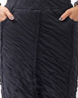 【studio b3】 UNISEX CRINKLED SOFT COTTON PANTS RBB1972_BLACK