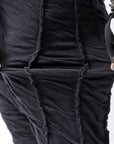 【studio b3】 UNISEX CRINKLED SOFT COTTON PANTS RBB1972_BLACK