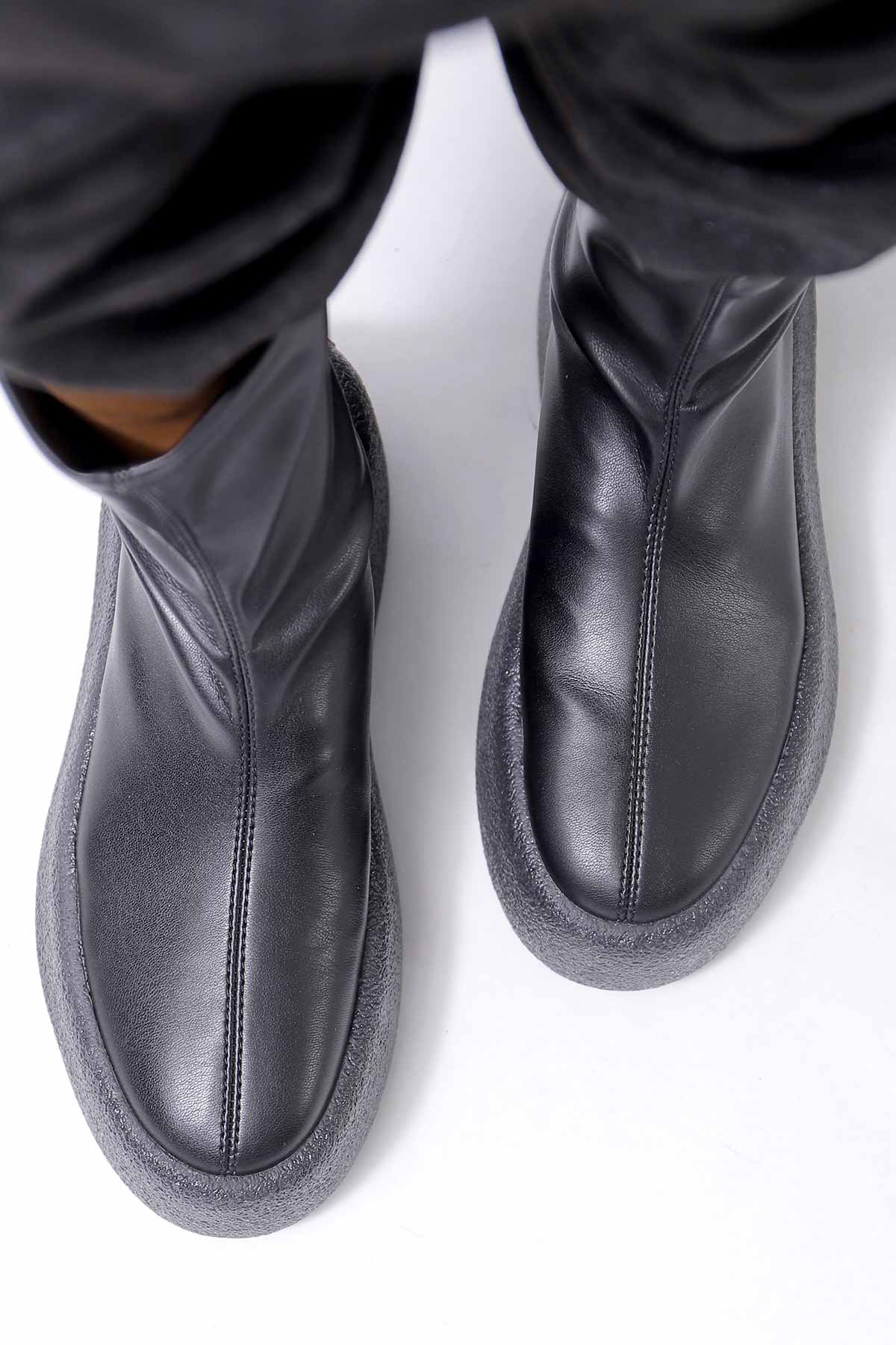 【VIC MATIE】 ECO STRETCH LEATHER SNEAKER BOOTS 2310D_BLACK