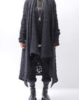 【NOSTRASANTISSIMA】 UNISEX JACQUARD LONG CARDIGAN MW159_BLACK