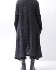 【NOSTRASANTISSIMA】 UNISEX JACQUARD LONG CARDIGAN MW159_BLACK