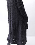 【NOSTRASANTISSIMA】 UNISEX JACQUARD LONG CARDIGAN MW159_BLACK