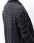 【NOSTRASANTISSIMA】 UNISEX JACQUARD LONG CARDIGAN MW159_BLACK