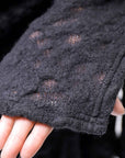 【NOSTRASANTISSIMA】 UNISEX JACQUARD LONG CARDIGAN MW159_BLACK