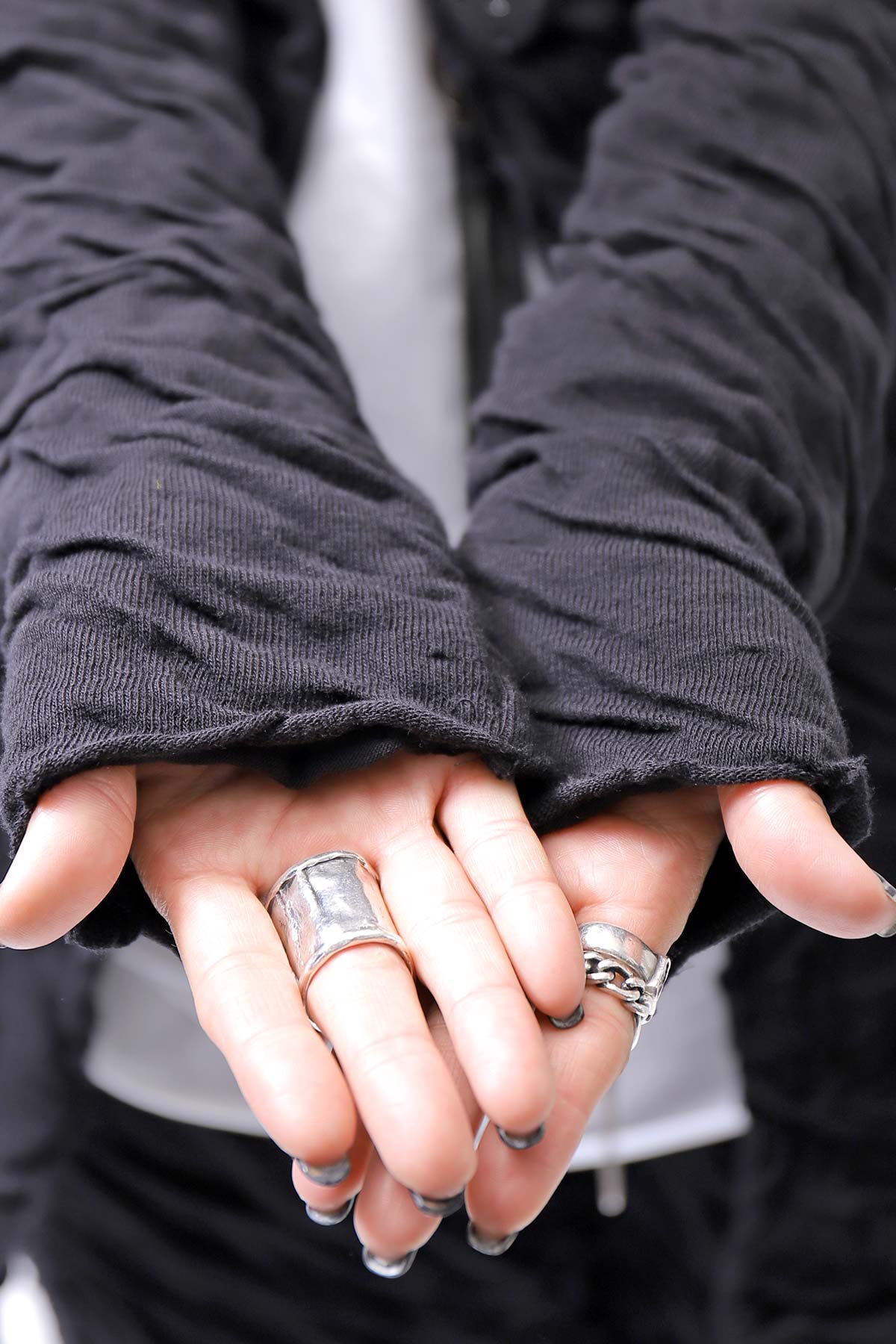 【studio b3】 UNISEX CRINKLED SOFT COTTON CARDIGAN JACKET RBB1971_BLACK