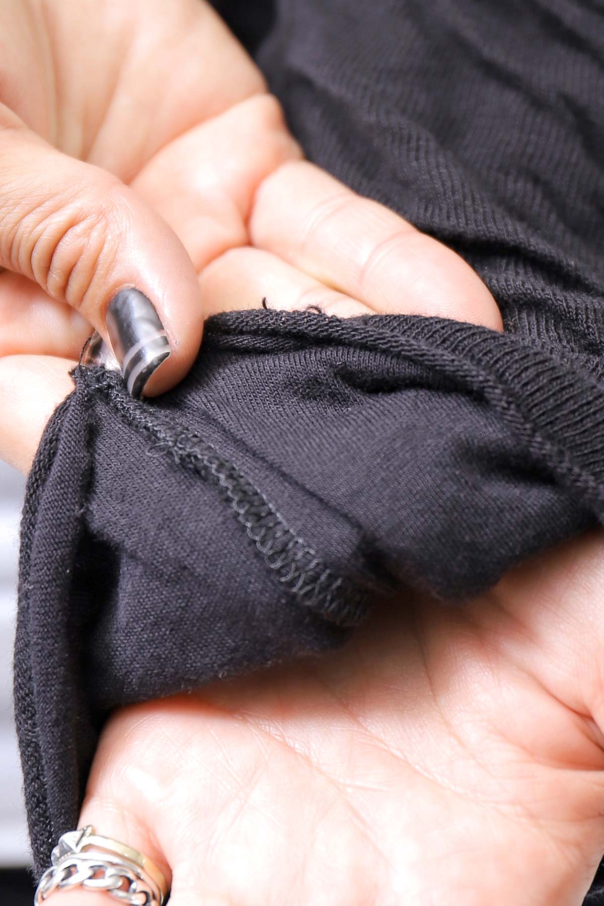 【studio b3】 UNISEX CRINKLED SOFT COTTON CARDIGAN JACKET RBB1971_BLACK