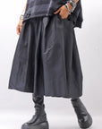 【PLÜ】 SHAPE MEMORY SKIRT PL09_BLACK